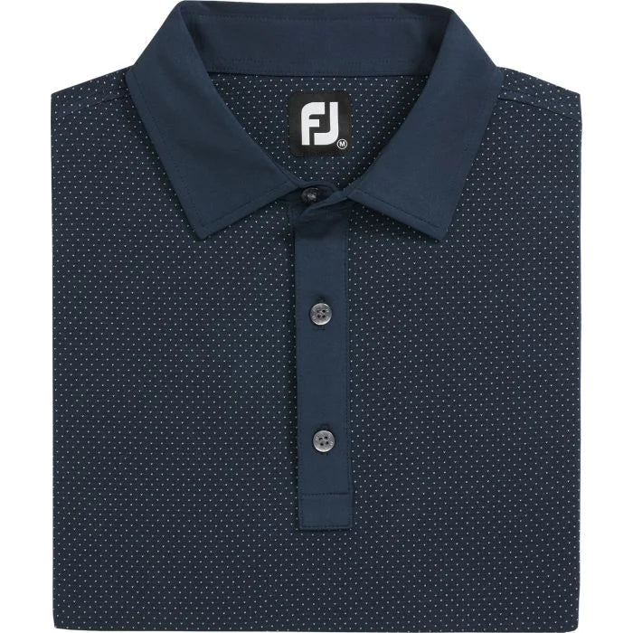 FootJoy Jacquard Dot Lisle Golf Polo