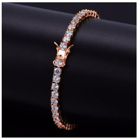 4MM One Row Tennis Bracelet Cubic Zirconia Sparkle