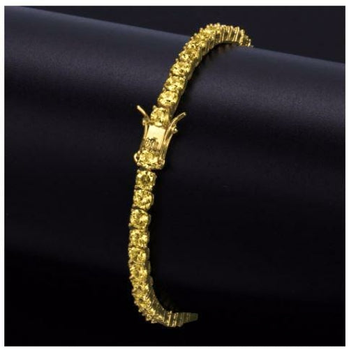 4MM One Row Tennis Bracelet Sparkling Cubic Zirconia
