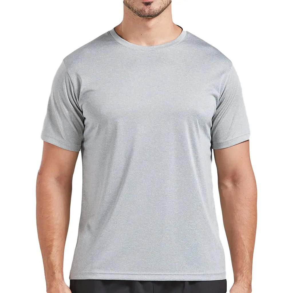 5 Pack Men's Dry Fit T Shirts, Athletic Running Gym Workout Short Sleeve Tee Shirts for Men X-Large Set 4