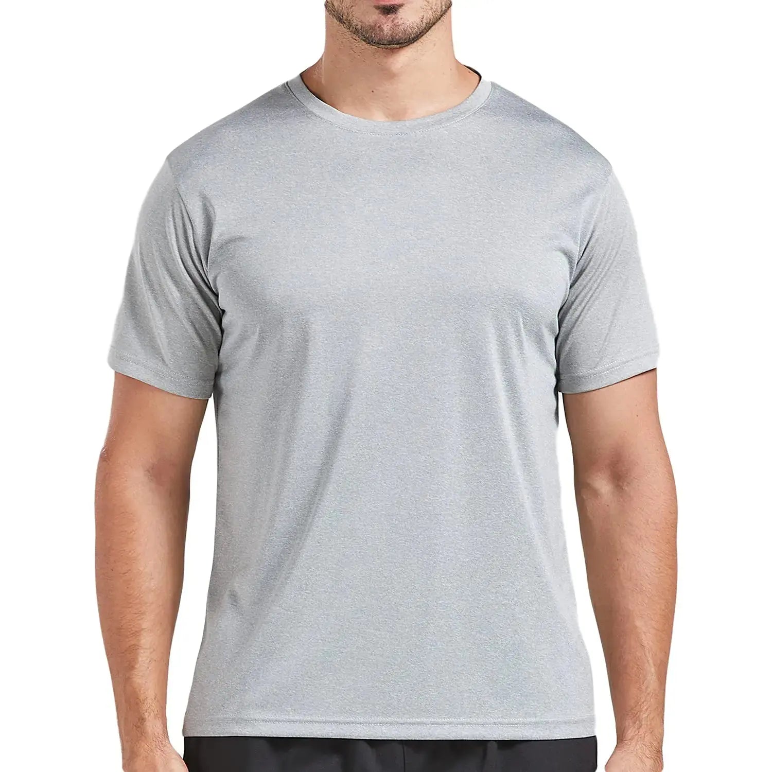 5 Pack Men's Dry Fit T Shirts, Athletic Running Gym Workout Short Sleeve Tee Shirts for Men X-Large Set 4