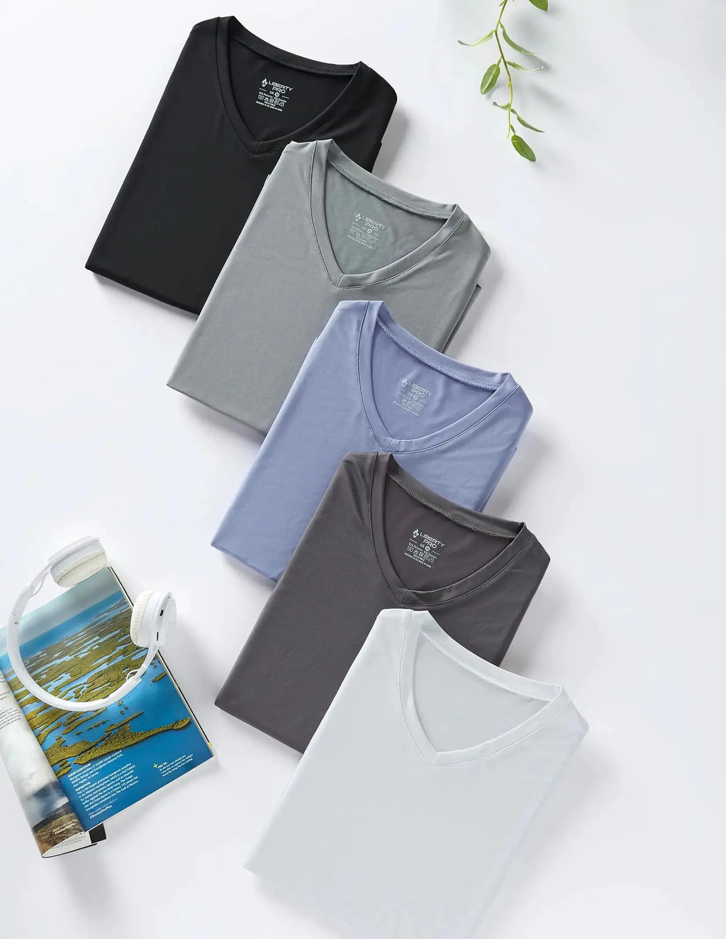 5 Pack: Womens Dry Fit Workout Shirts, Short Sleeve Athletic Gym Tshirts