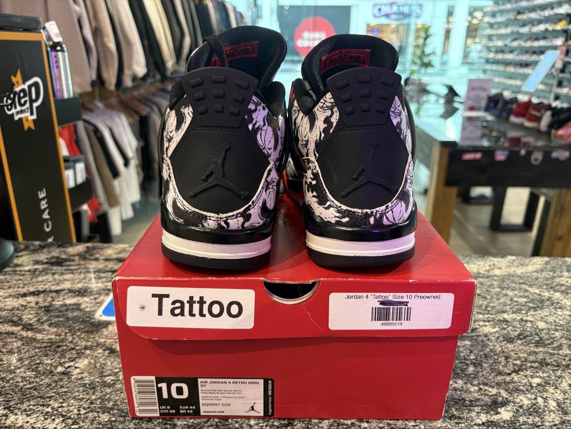 PRE OWNED Jordan 4 Retro Tattoo (2018)