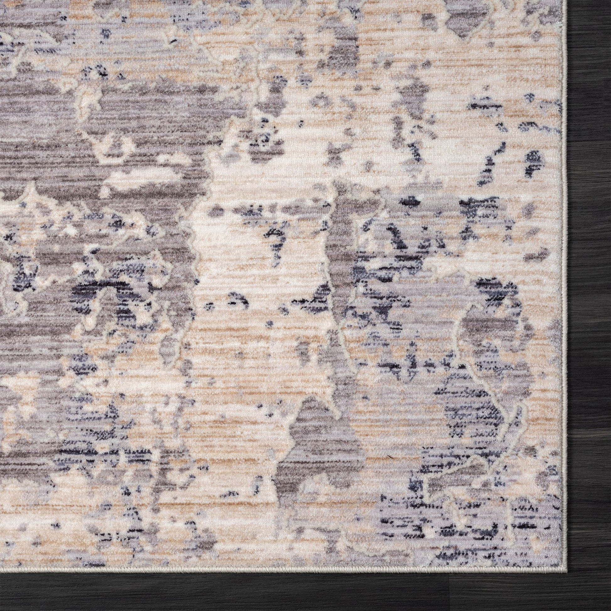 5' X 8' Gray Abstract Area Rug