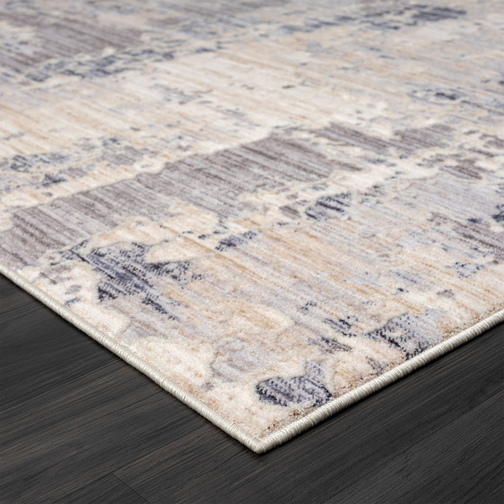 5' X 8' Gray Abstract Area Rug