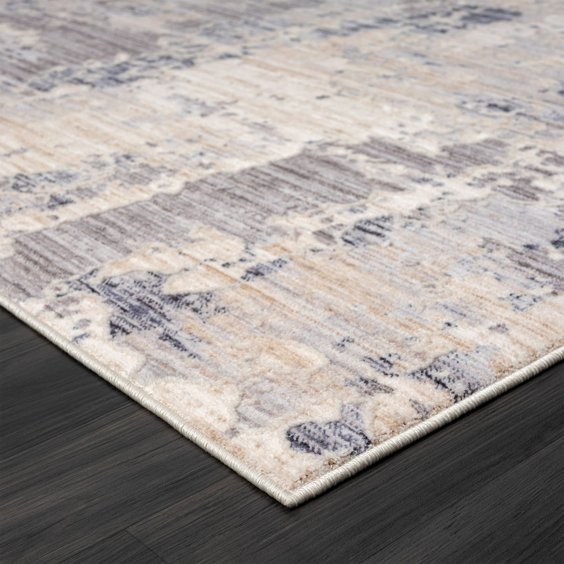 5' X 8' Gray Abstract Area Rug