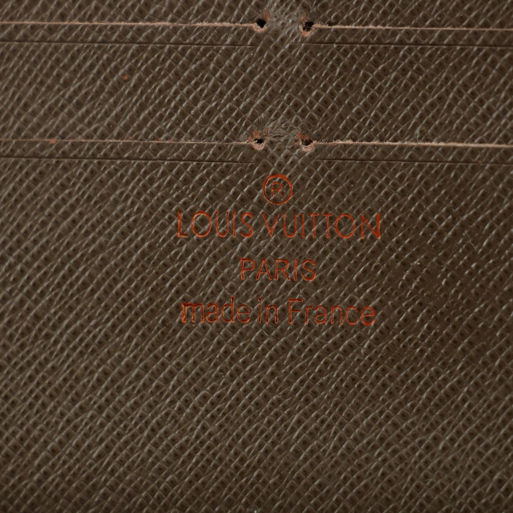 Louis Vuitton Damier Ebene Large Zippy Wallet #5160