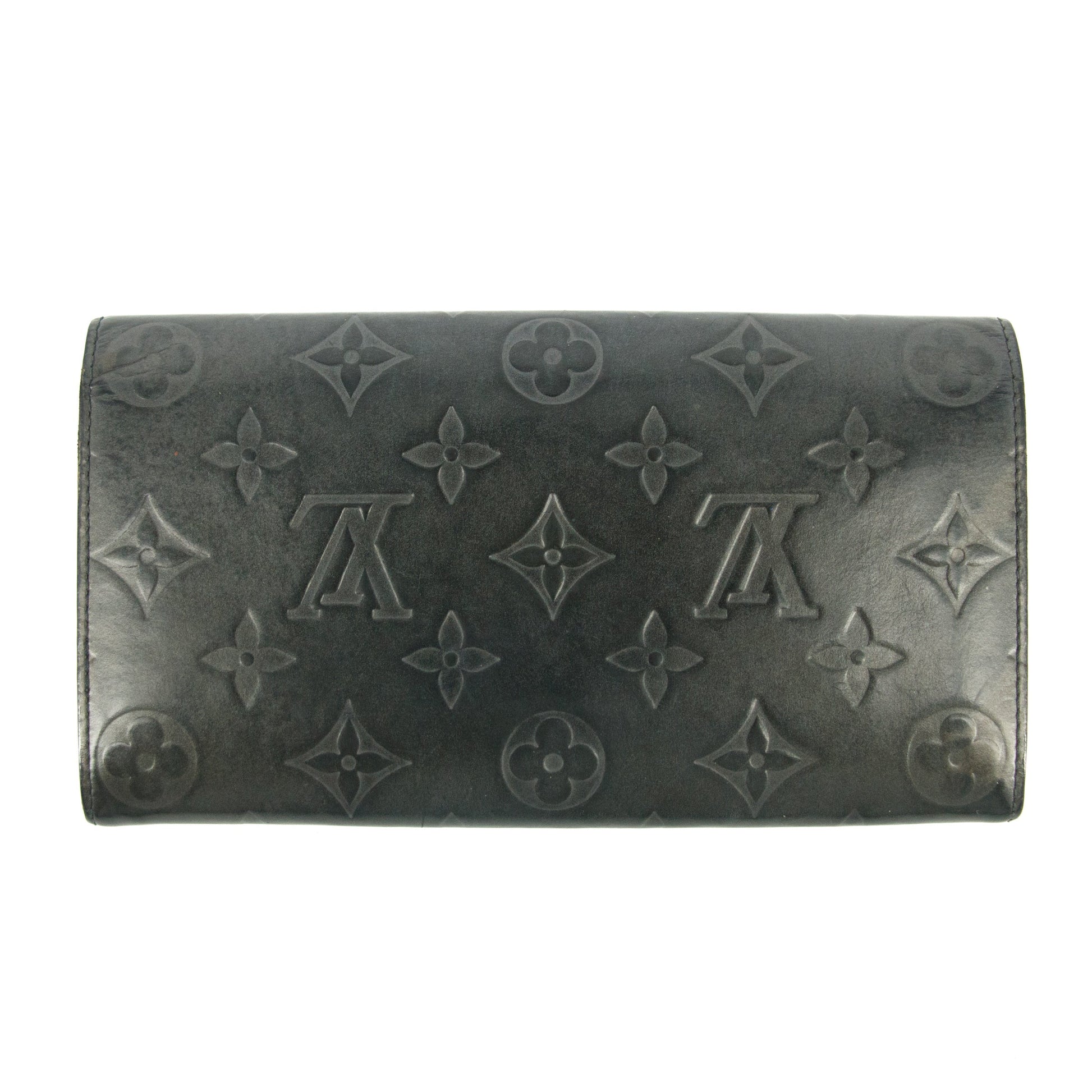 Louis Vuitton Grey Vernis Long Wallet #5166