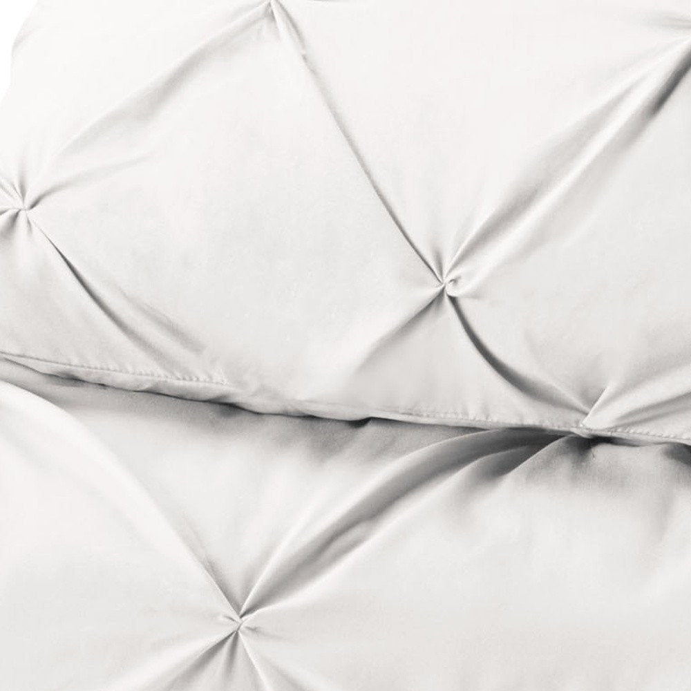 White Twin Microfiber Washable Microfiber Down Alternative Comforter