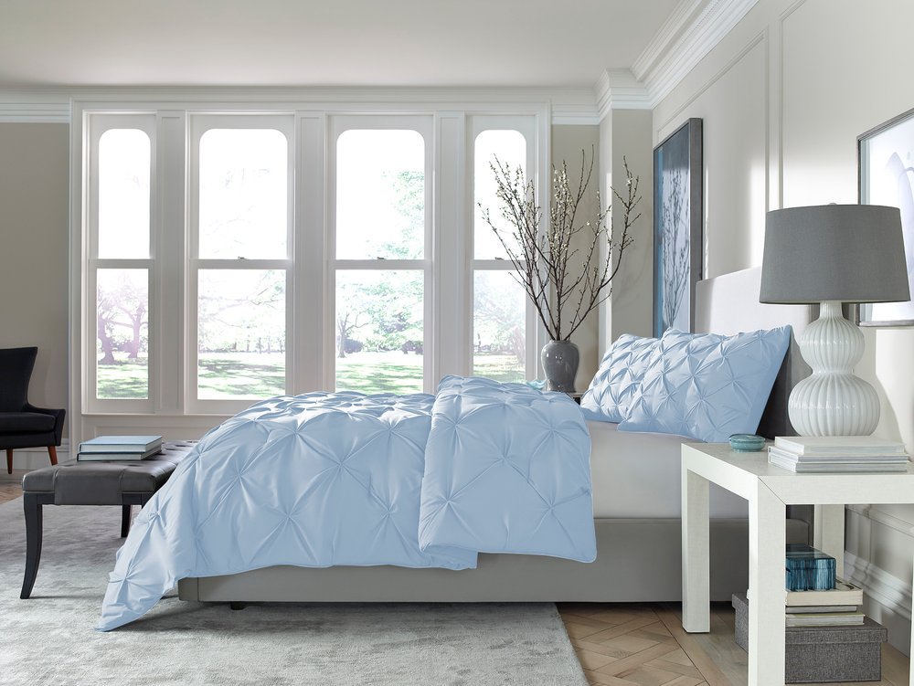 Blue Twin Microfiber Washable Microfiber Down Alternative Comforter