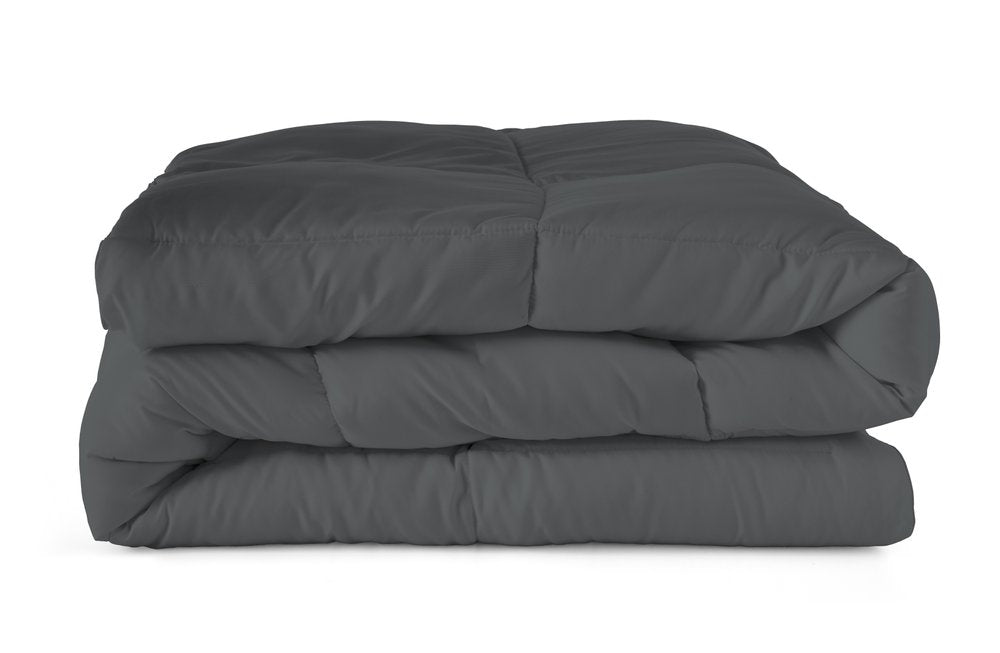 Gray Queen Microfiber Washable Microfiber Down Alternative Comforter