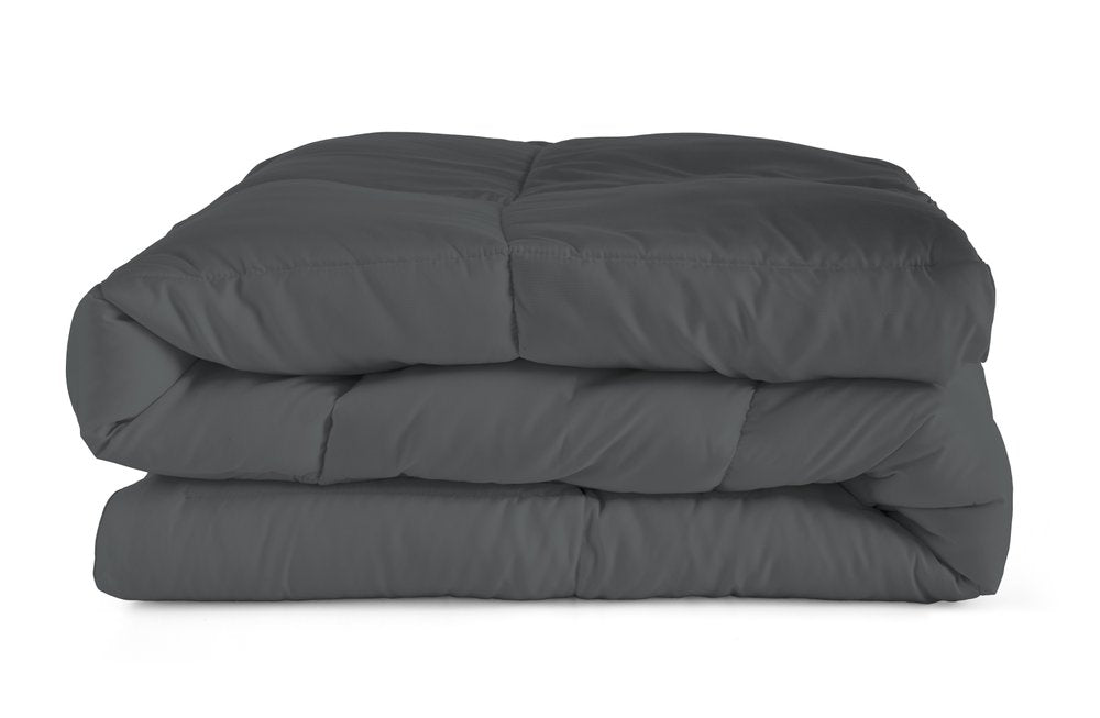 Gray Queen Microfiber Washable Microfiber Down Alternative Comforter