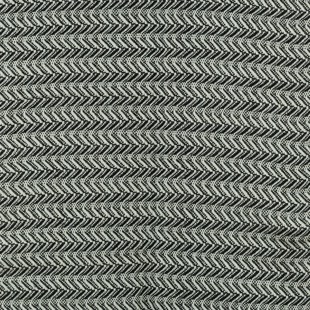 50" X 60" Black Cotton Woven Chevron Throw Blanket with Fringe