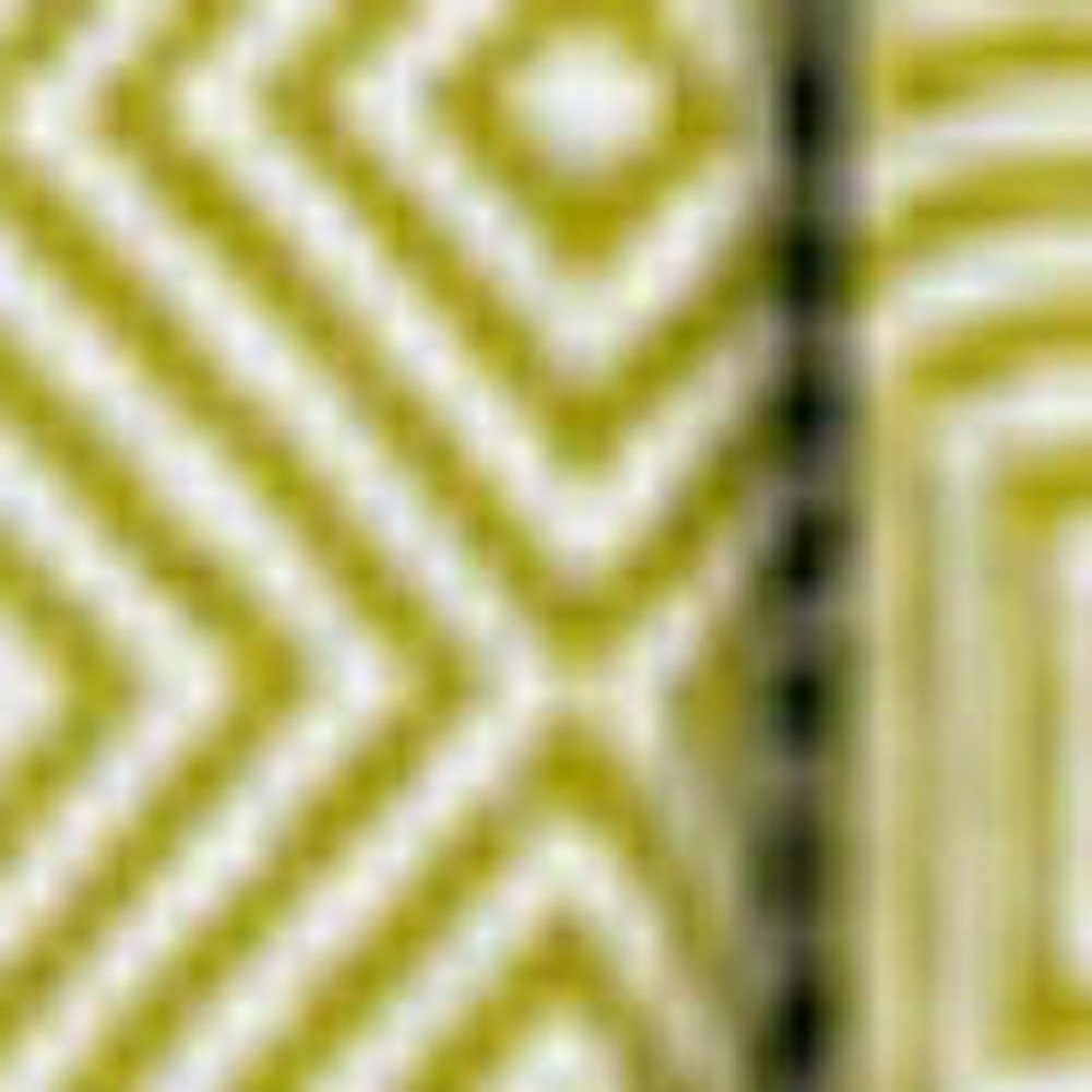 50" X 60" Citrine Cotton Woven Geometric Throw Blanket with Fringe
