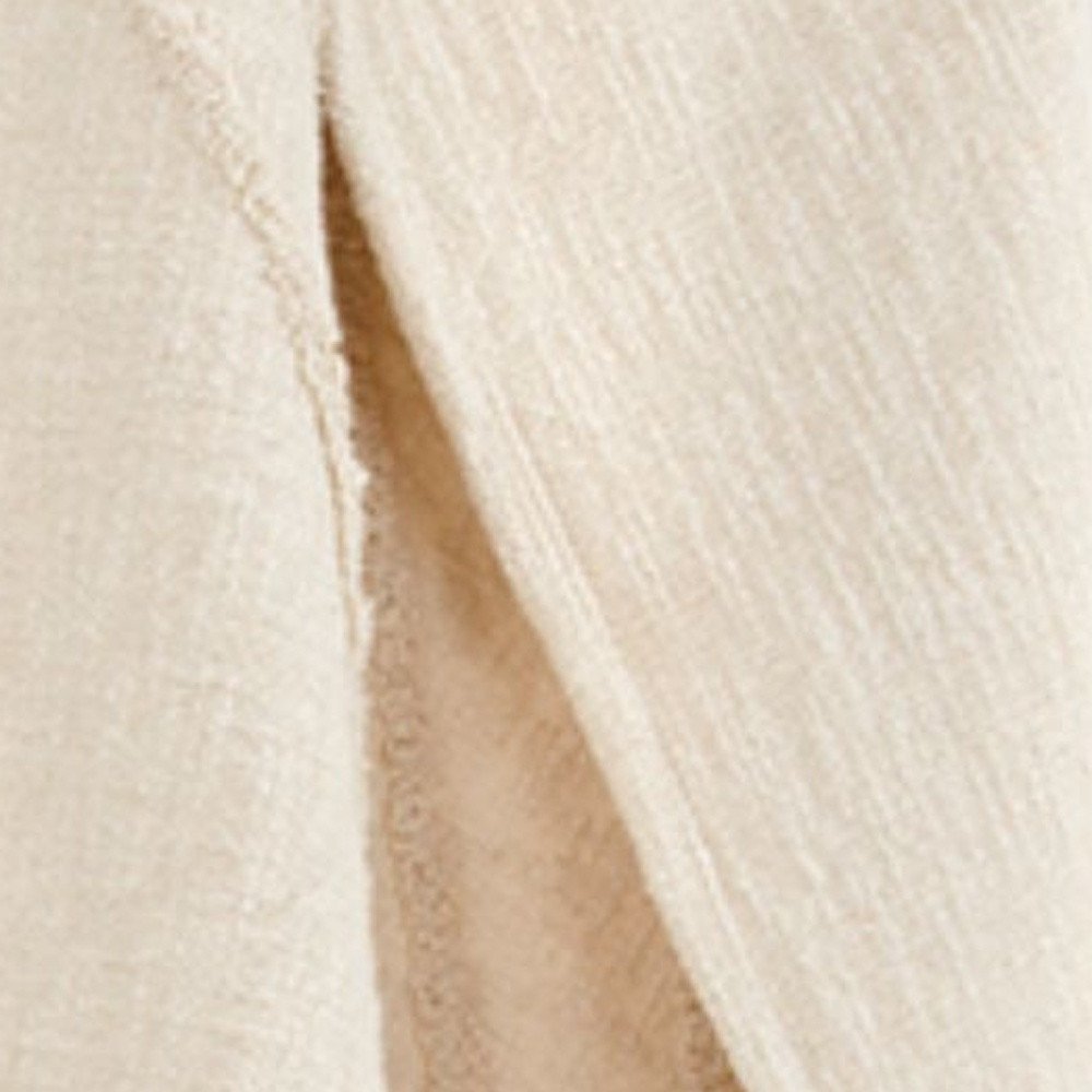 50" X 60" Natural Cotton Woven Geometric Throw Blanket with Tassels
