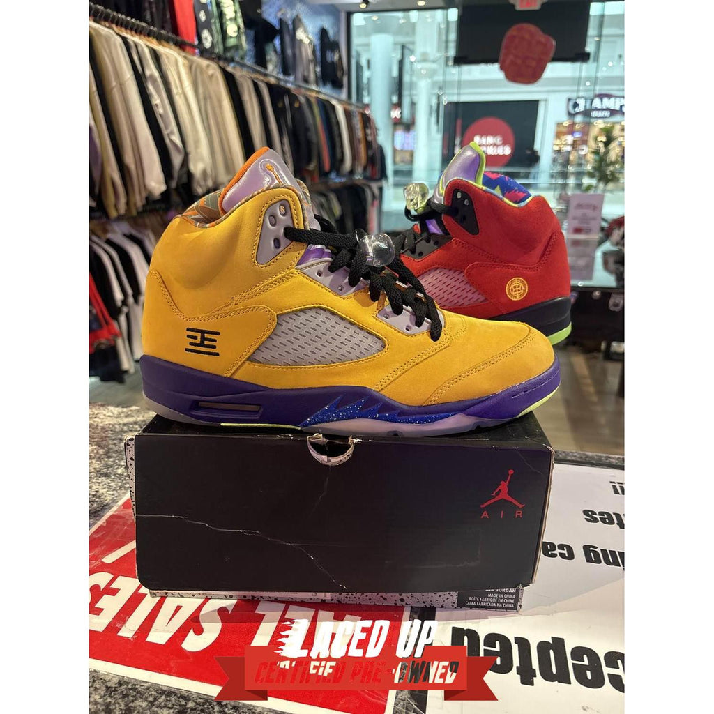 PRE OWNED Jordan 5 Retro What The
