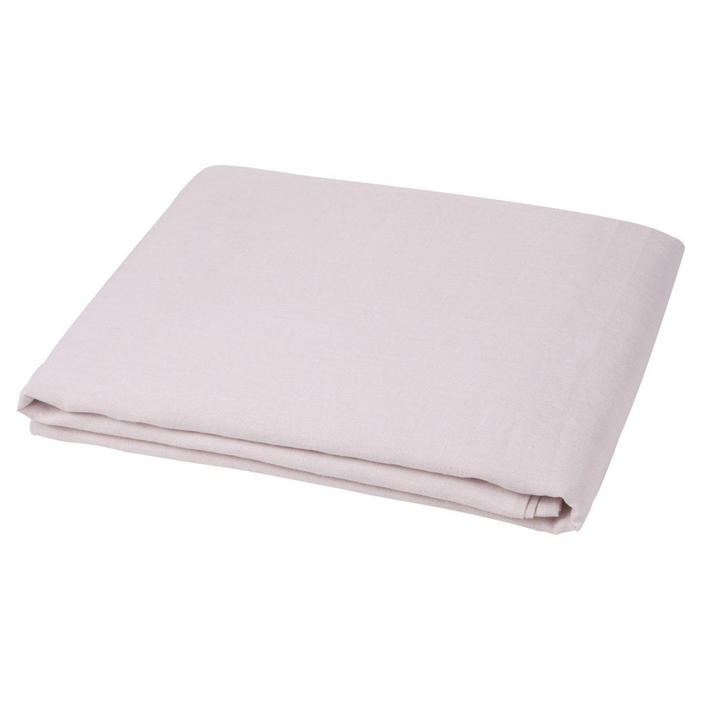 Light Pink Linen King Flat Sheet