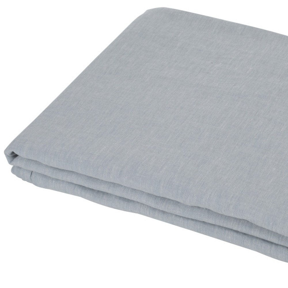 Light Pink Linen Twin Flat Sheet