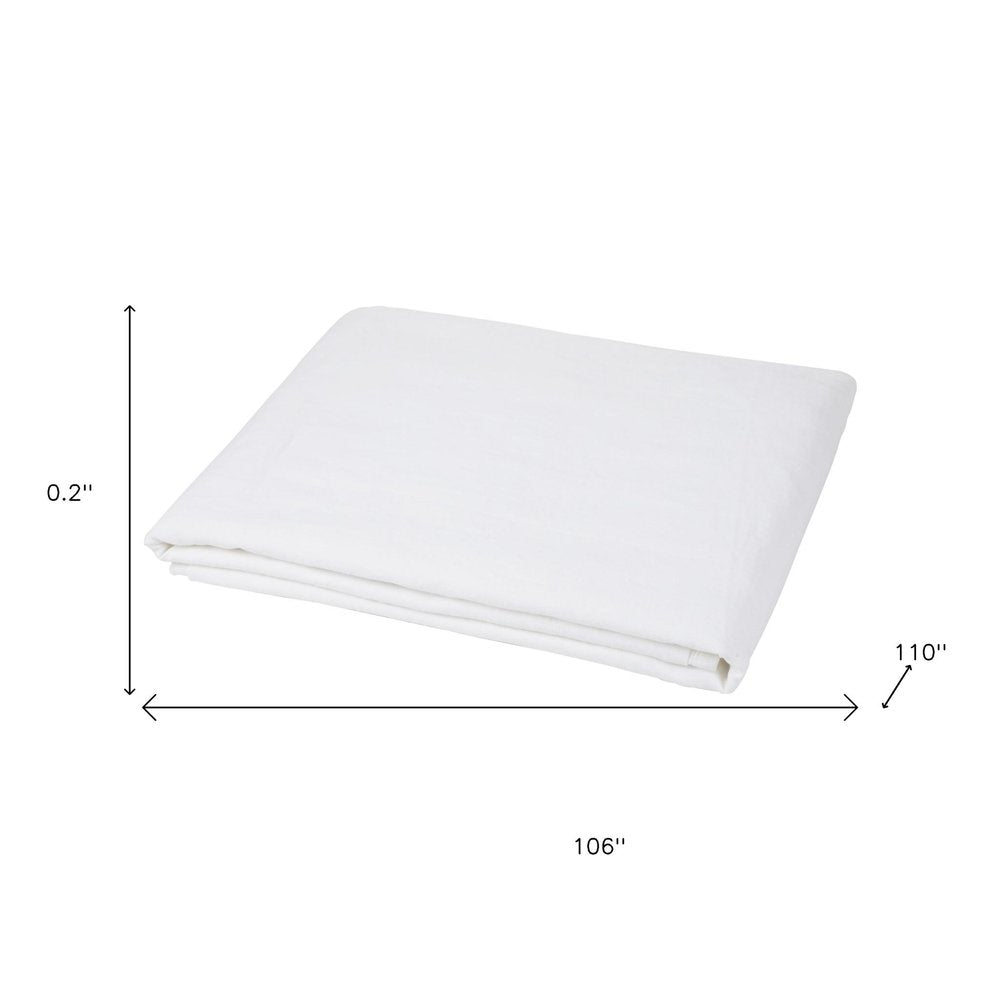 Light Pink Linen King Flat Sheet