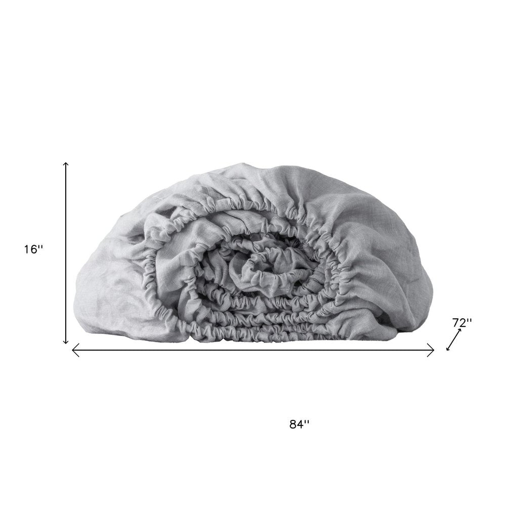 Cloud Linen California King Fitted sheet