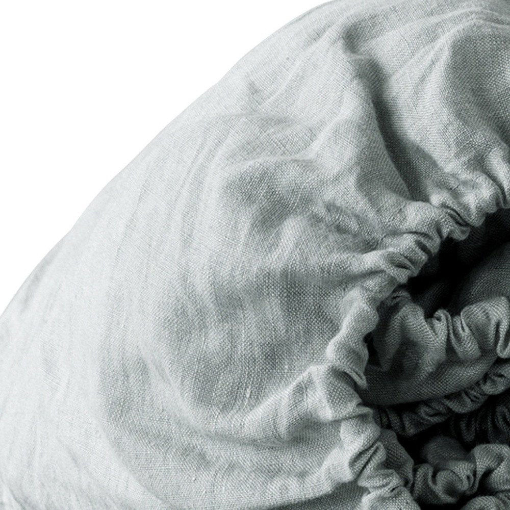 Light Gray Linen King Fitted sheet