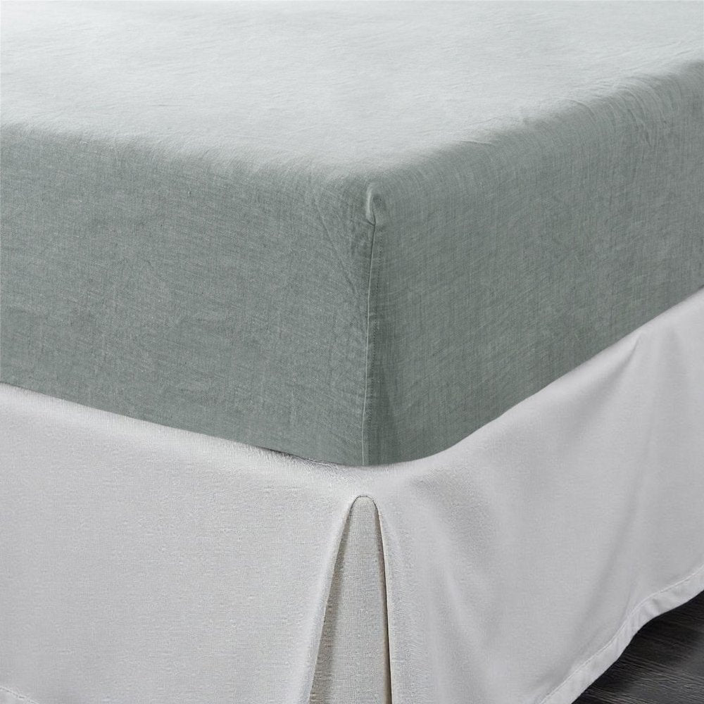 Light Gray Linen King Fitted sheet