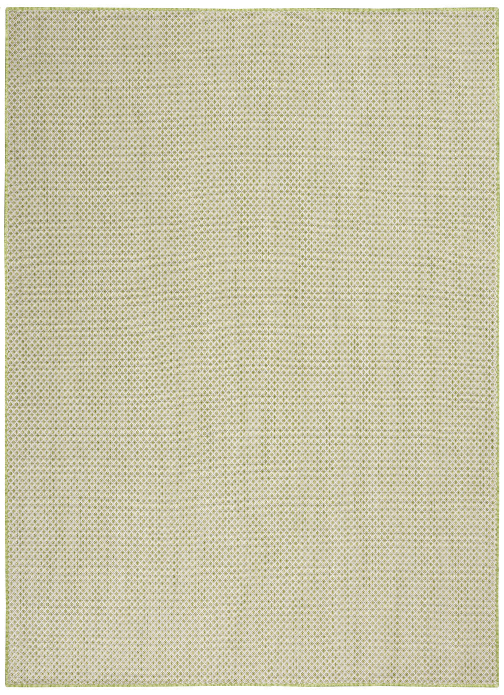 5' X 7' Green Geometric Power Loom Area Rug