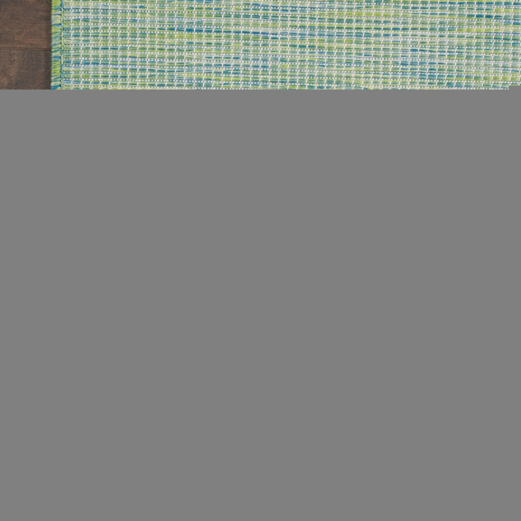 8' X 10' Blue Power Loom Area Rug