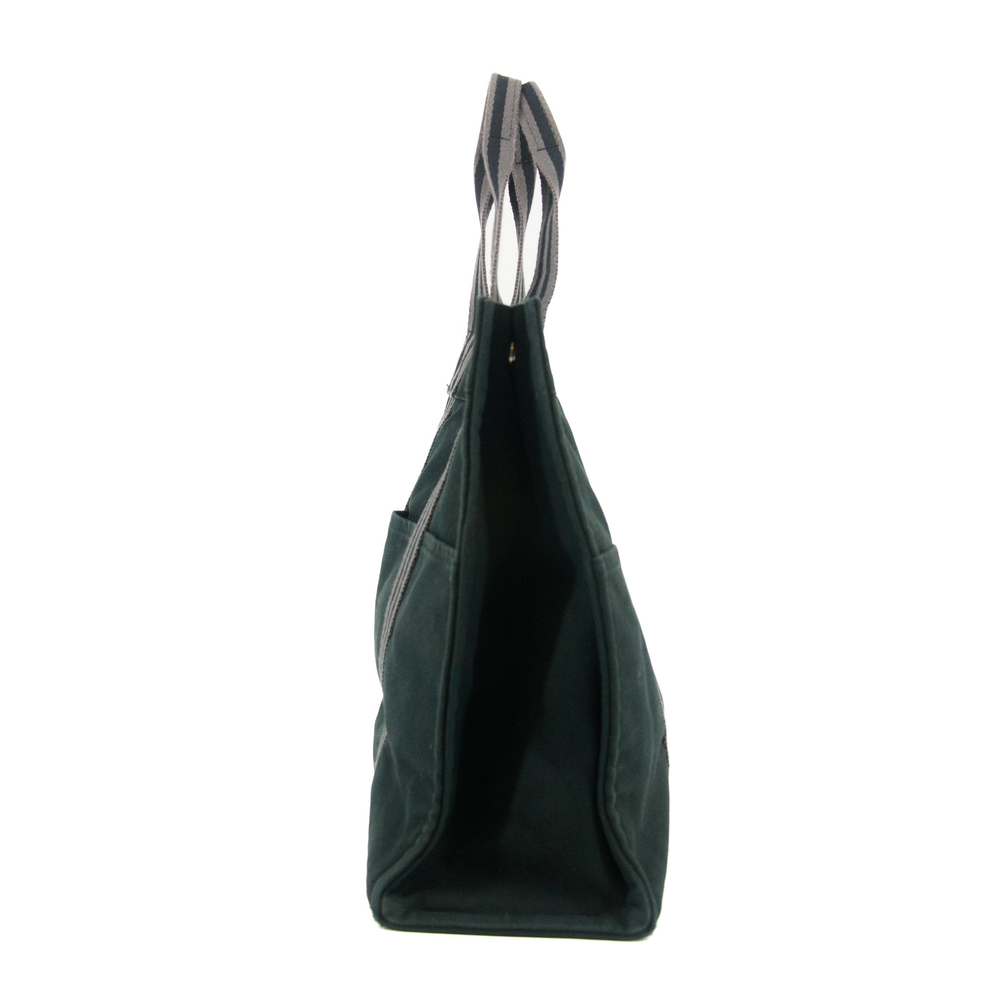 Hermes Fourre Toout Canvas Black Tote #5236