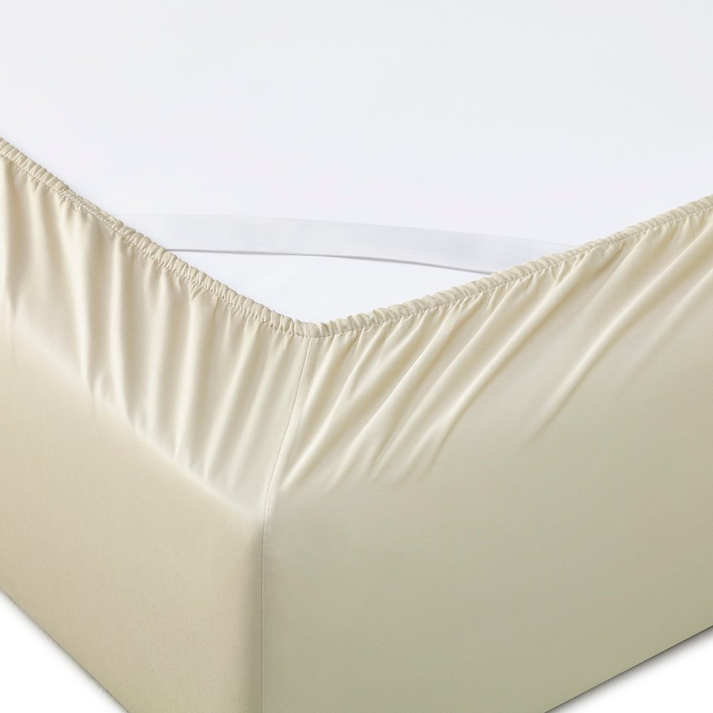 Six Piece Ivory Tencel Lyocell King Sheet Set