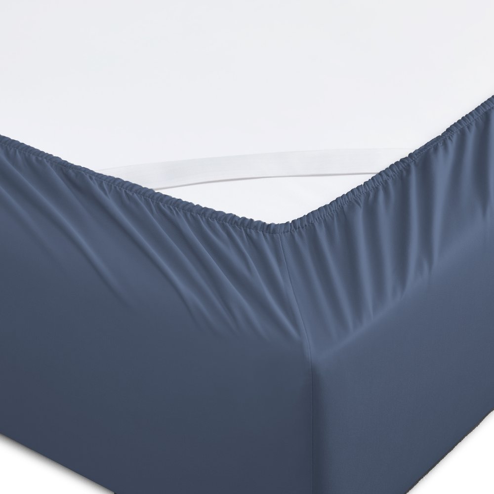 Six Piece Blue Tencel Lyocell King Sheet Set