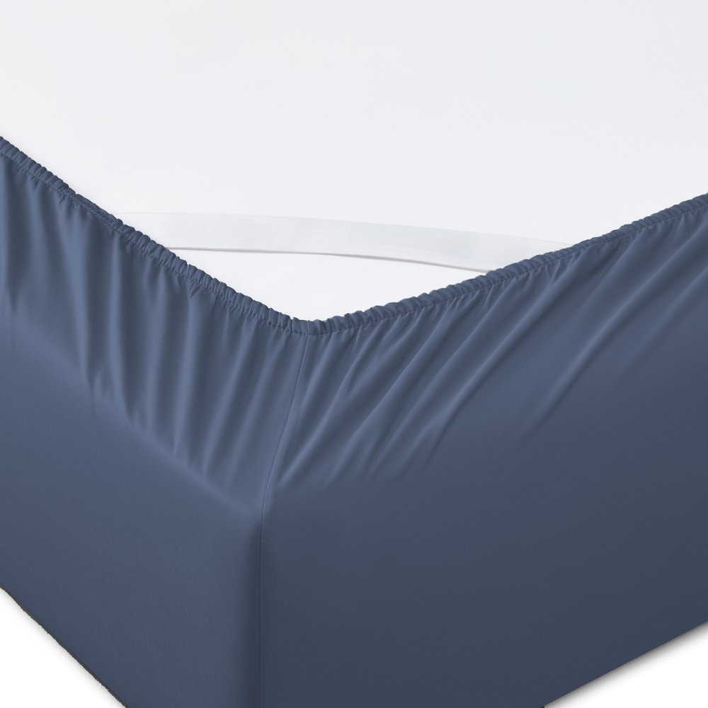 Six Piece Blue Tencel Lyocell King Sheet Set