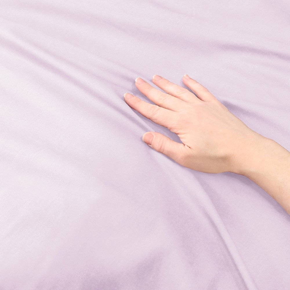 Lilac King 100% Cotton 300 Thread Count Washable Duvet Cover Set