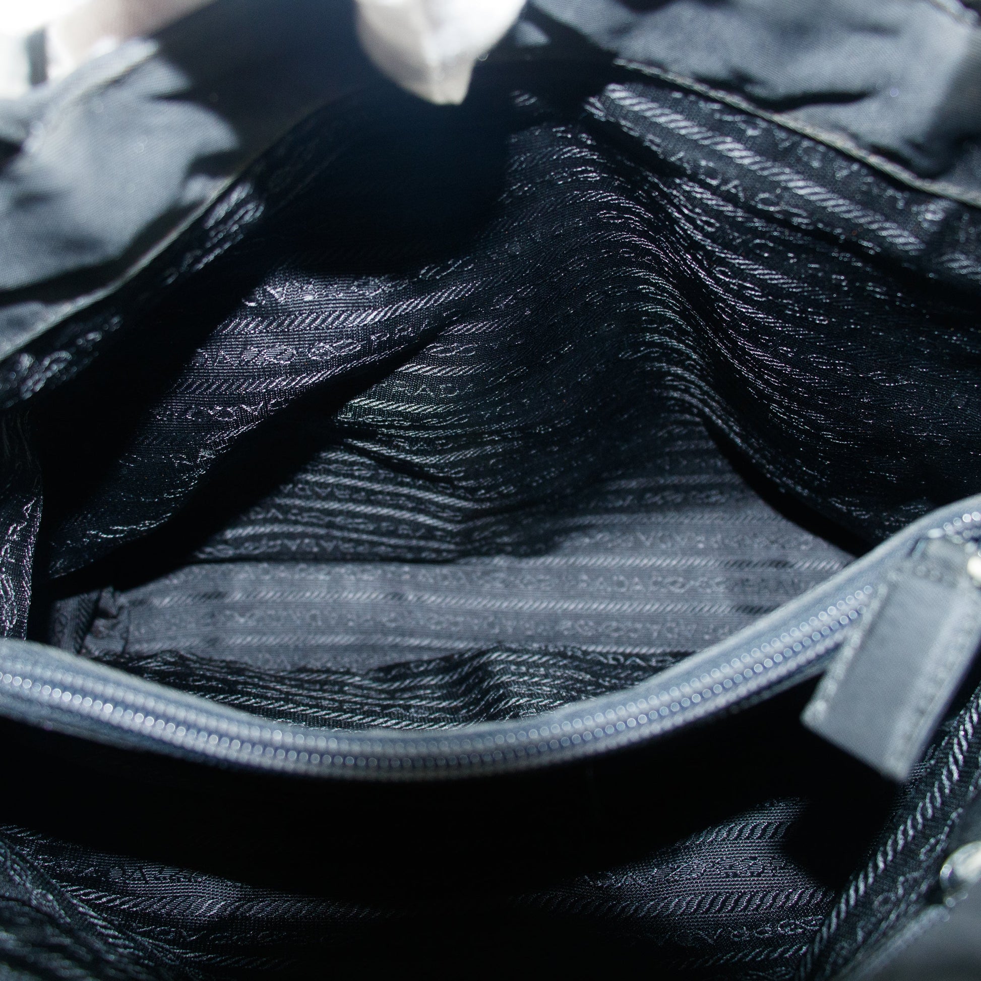 Prada Tessuto Nylon Black City Tote  #5296
