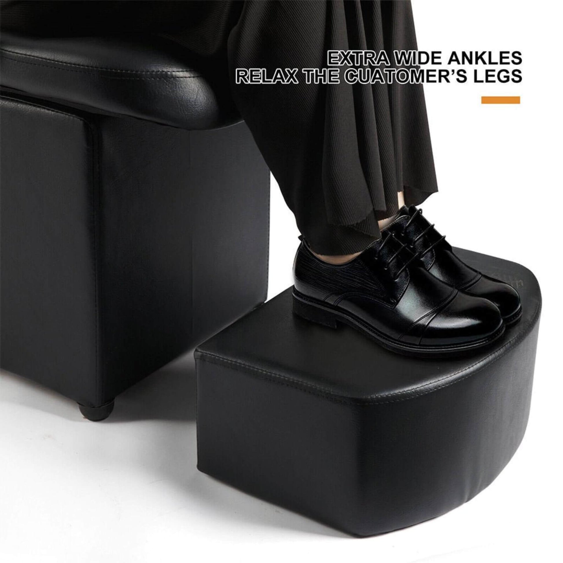 53-Inch Large Premium Salon Barber Backwash Shampoo Chair W/ Bowl, Sink & Footrest (SAK18745)