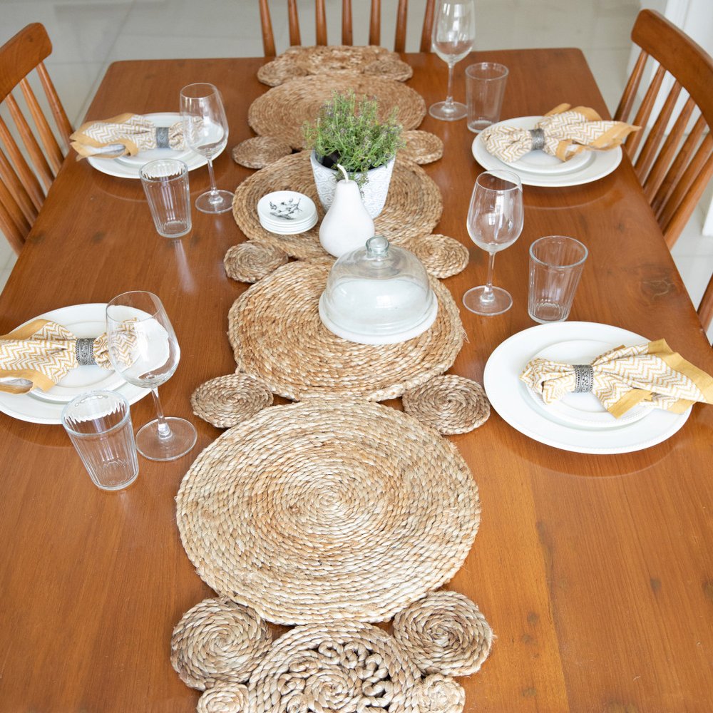 80" Natural Jute Table Runner