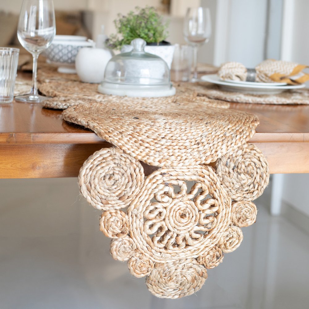 80" Natural Jute Table Runner
