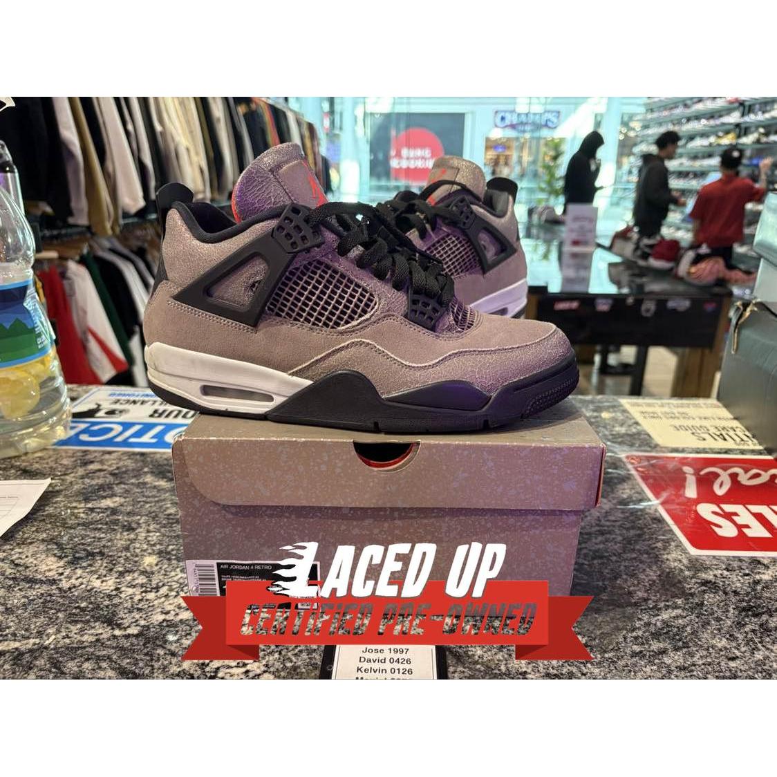 PRE OWNED Jordan 4 Retro Taupe Haze