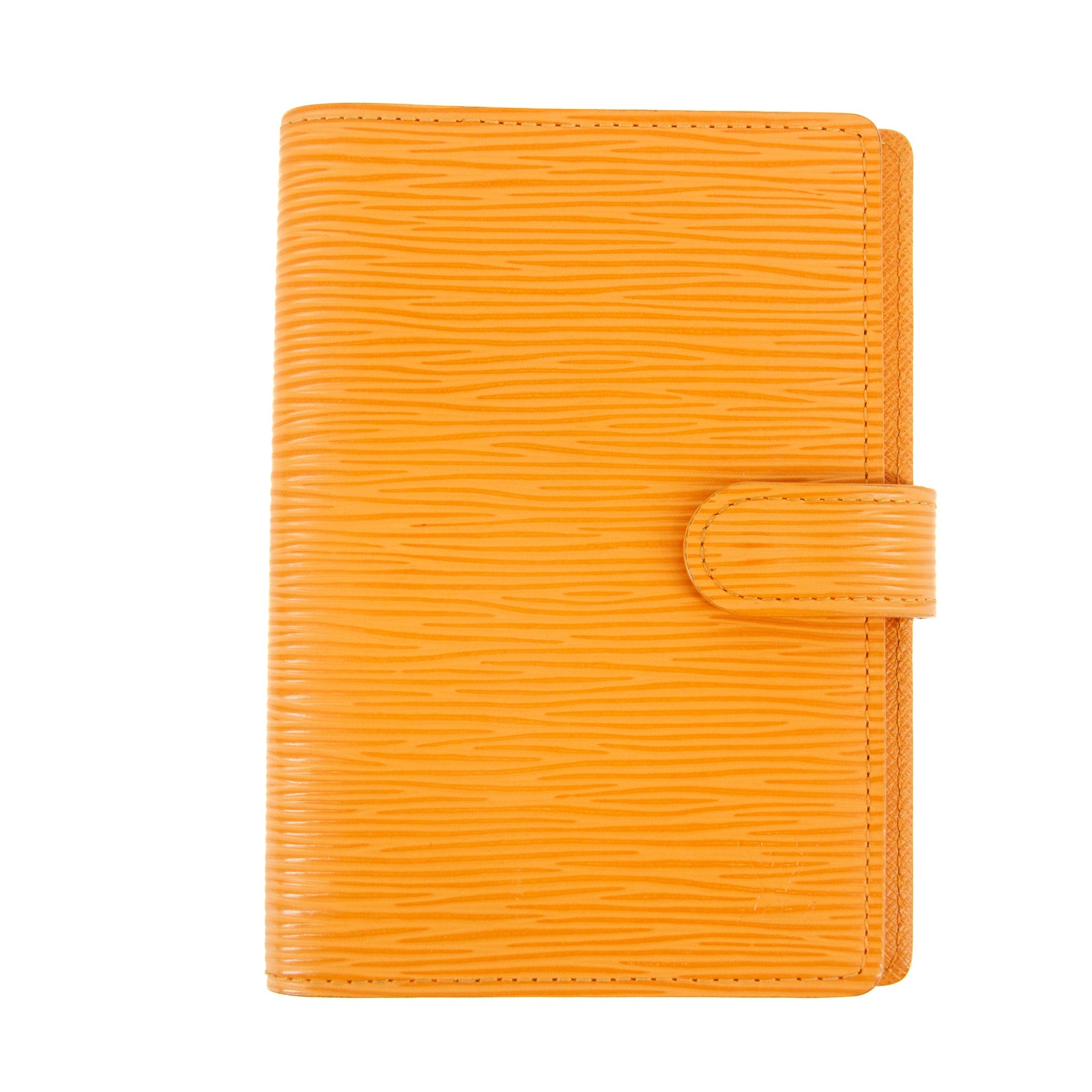 Louis Vuitton Epi Leather Orange Agenda Wallet #5428