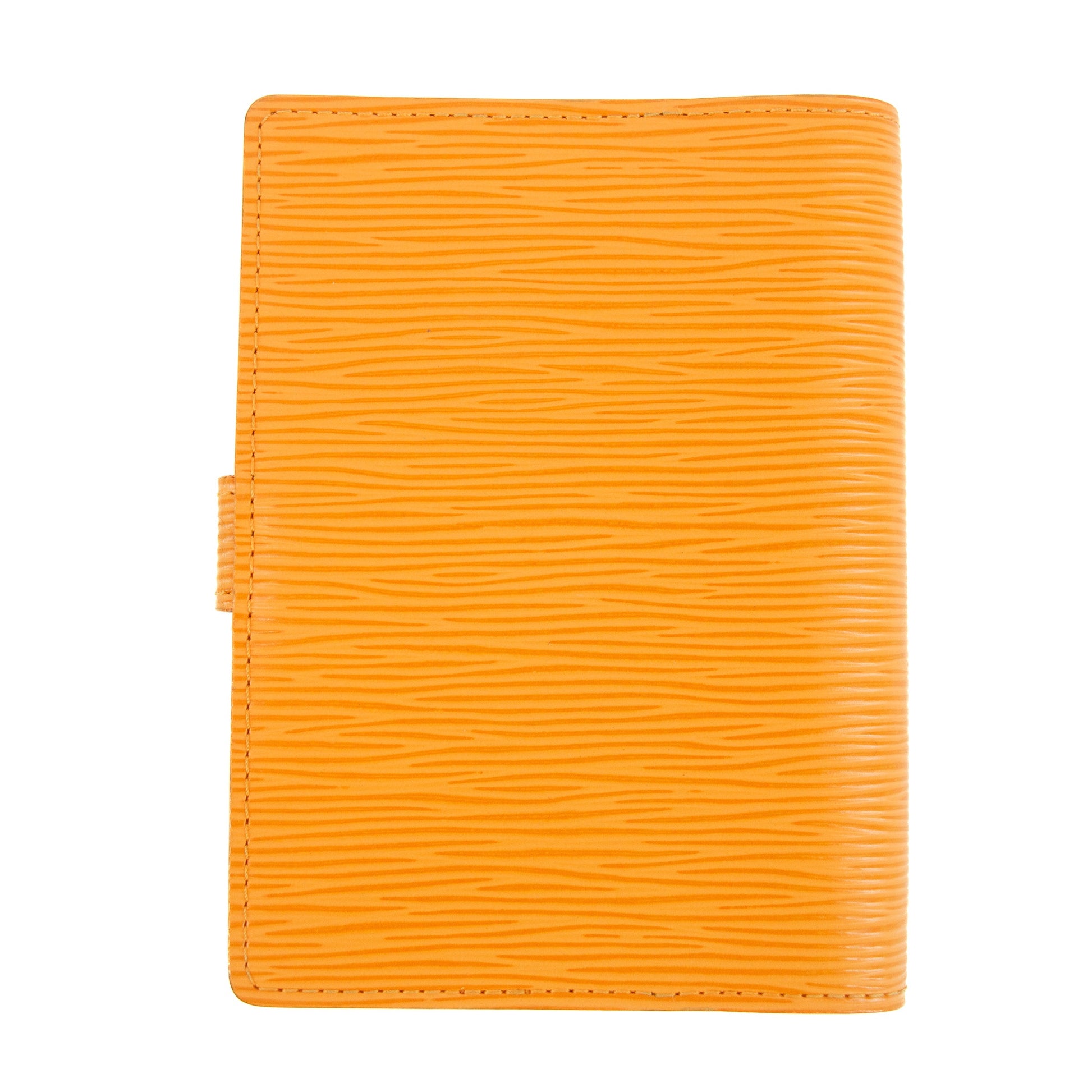 Louis Vuitton Epi Leather Orange Agenda Wallet #5428