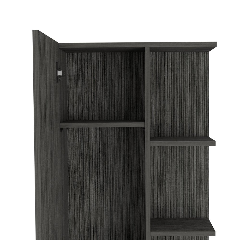 20" Smoky Black Wood Freestanding Single Door Bathroom Vanity