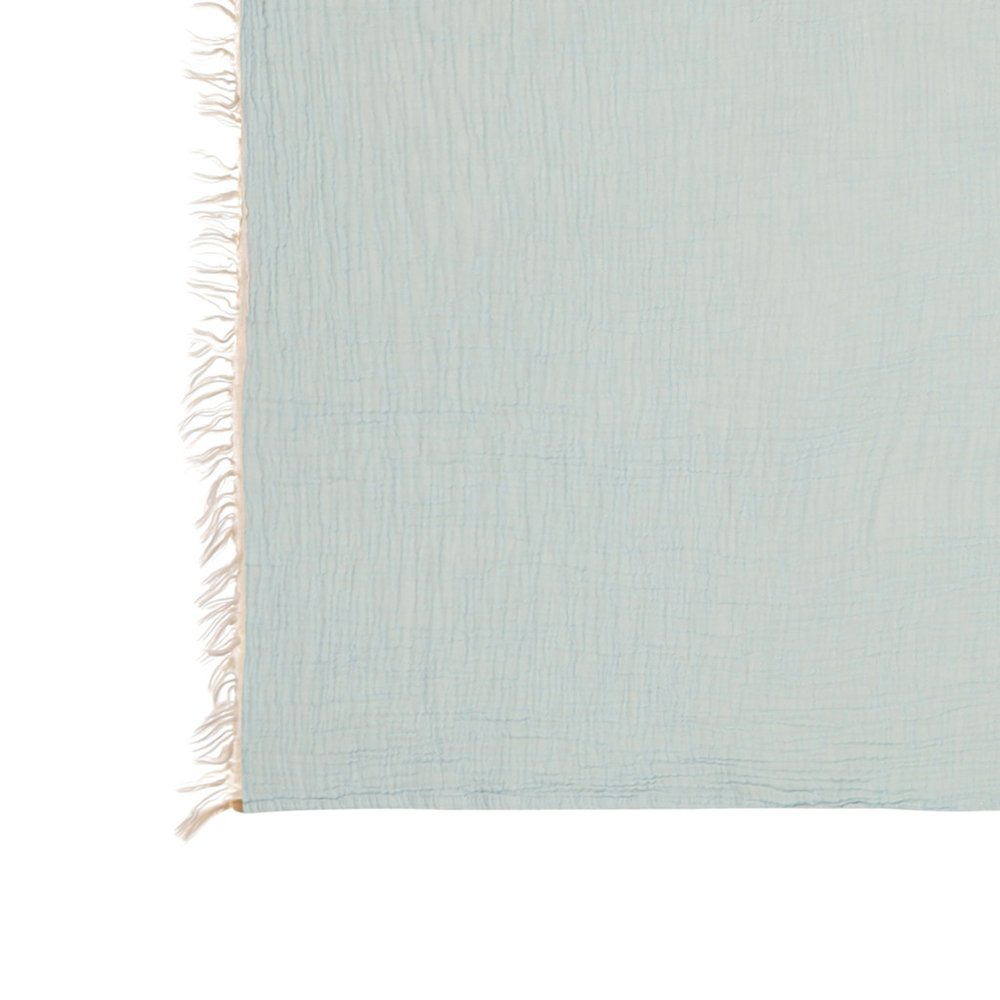 47" X 60" Beige Cotton Woven Turkish Towel Throw Blanket with Fringe