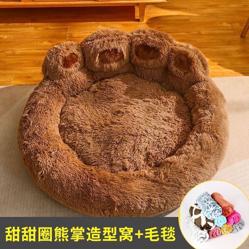 Kennel winter warm large dog Golden retriever bed Four seasons universal deep sleep cat kennel winter pet supplies
