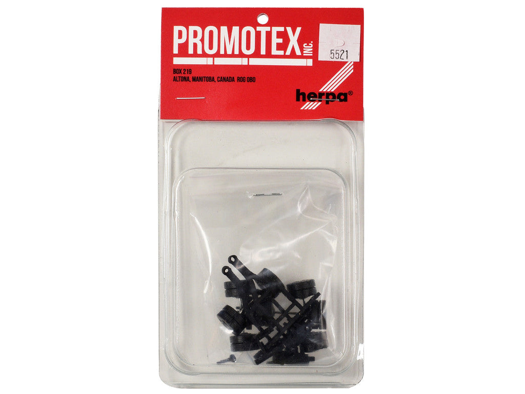 Lowboy Single Axle Booster with Integrated Rear Axle and Fenders (2 Sets) 1/87 (HO) Plastic Model by Promotex