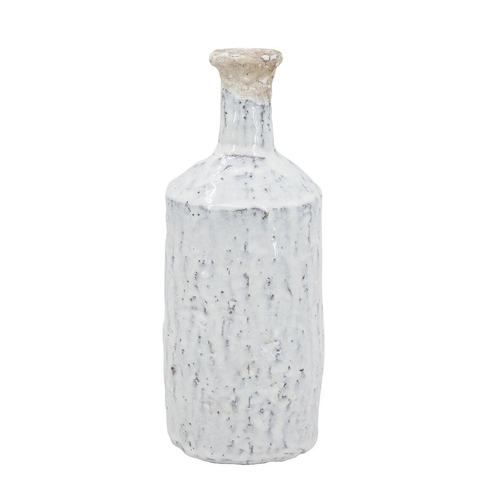 11" Ivory Terracotta Round Jug Vase