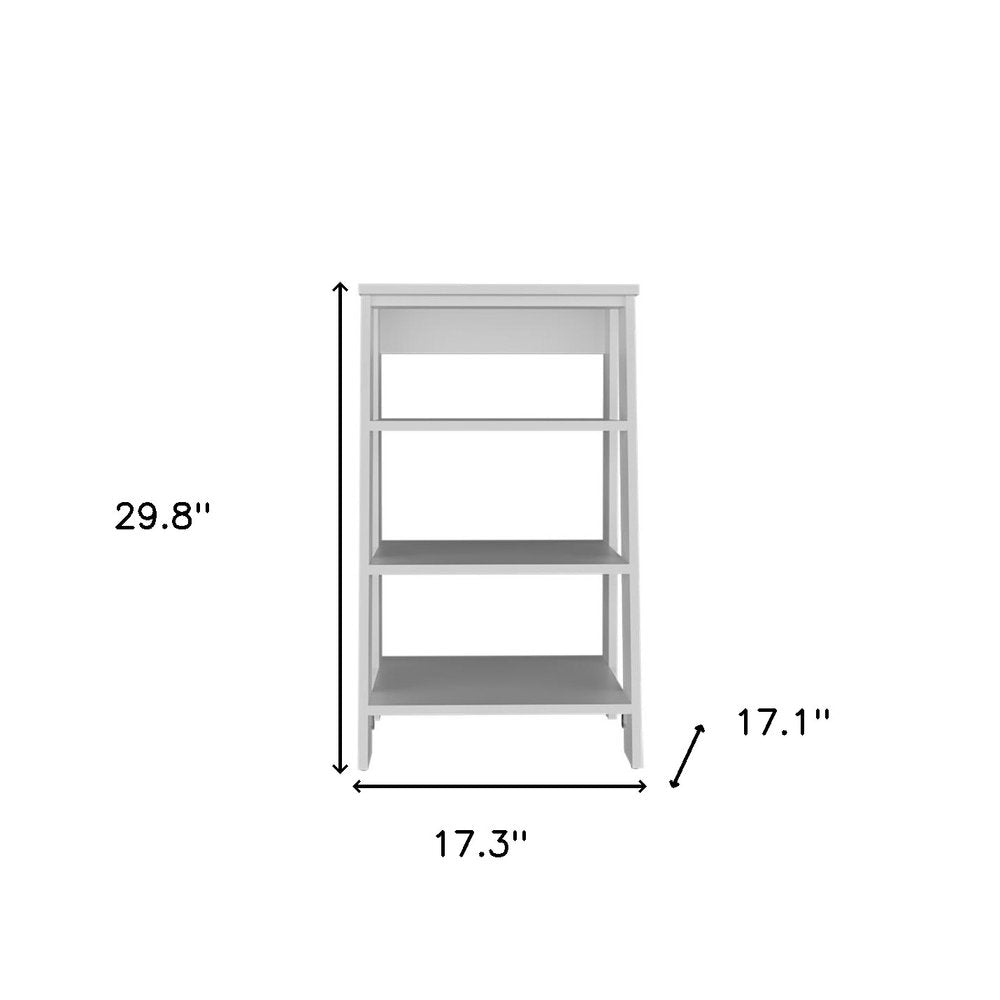 17" White Wood Freestanding Bathroom Vanity