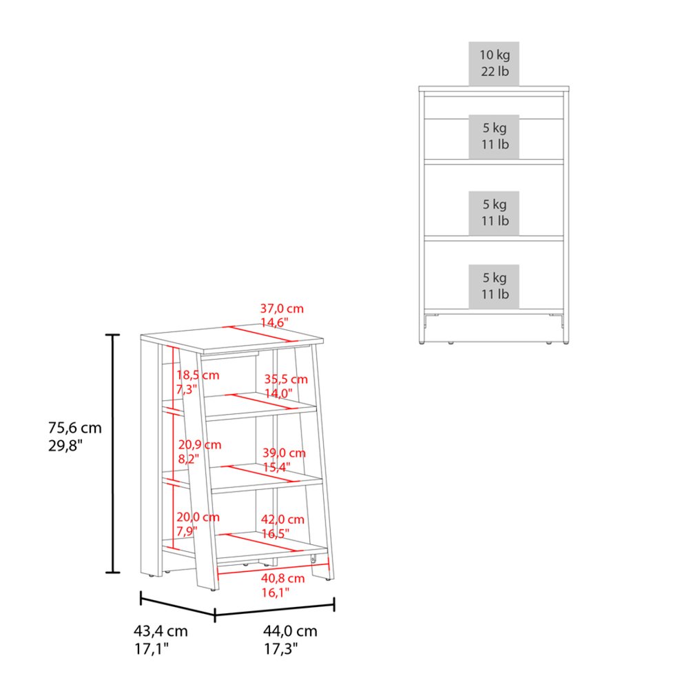 17" White Wood Freestanding Bathroom Vanity