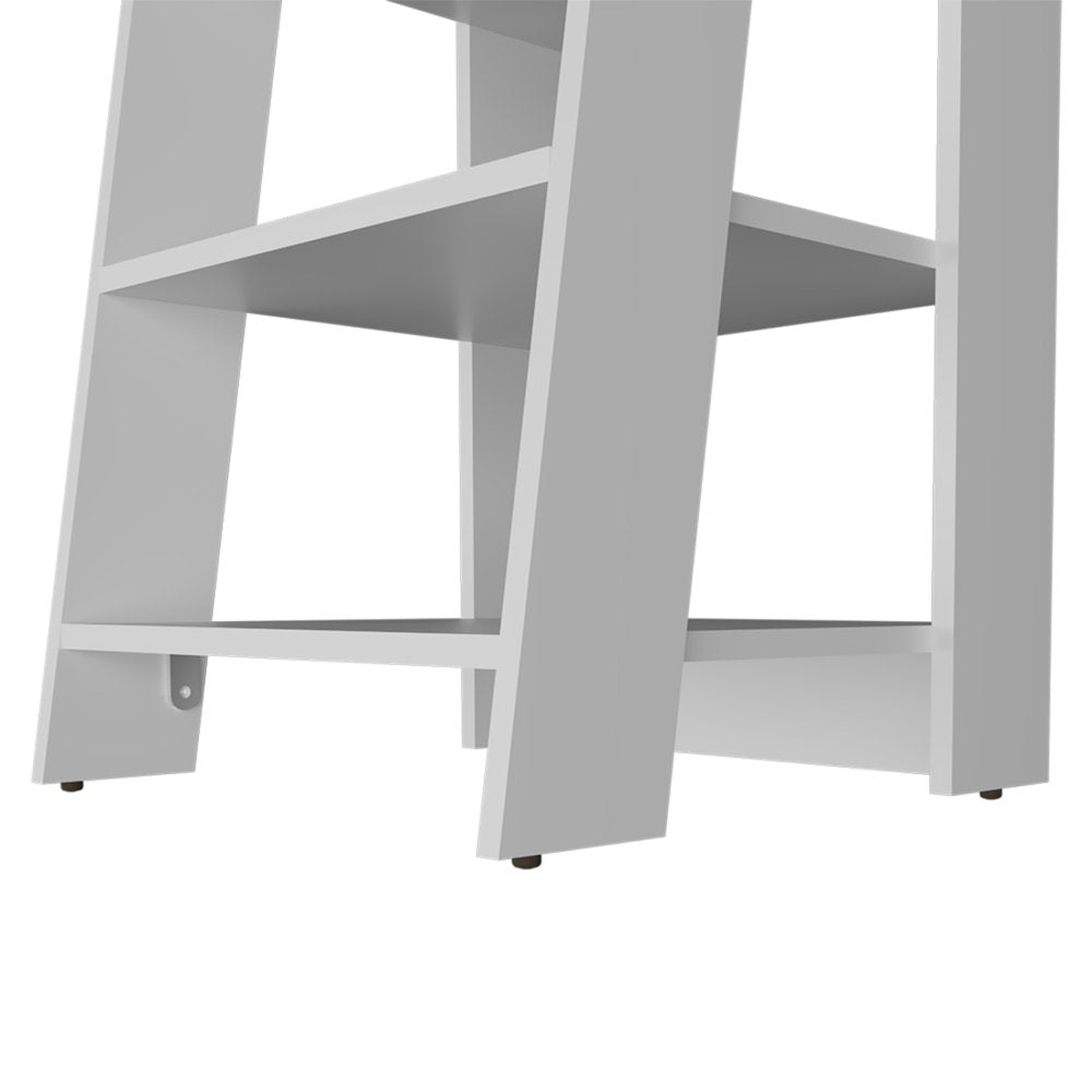 17" White Wood Freestanding Bathroom Vanity