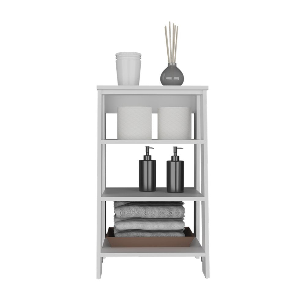 17" White Wood Freestanding Bathroom Vanity