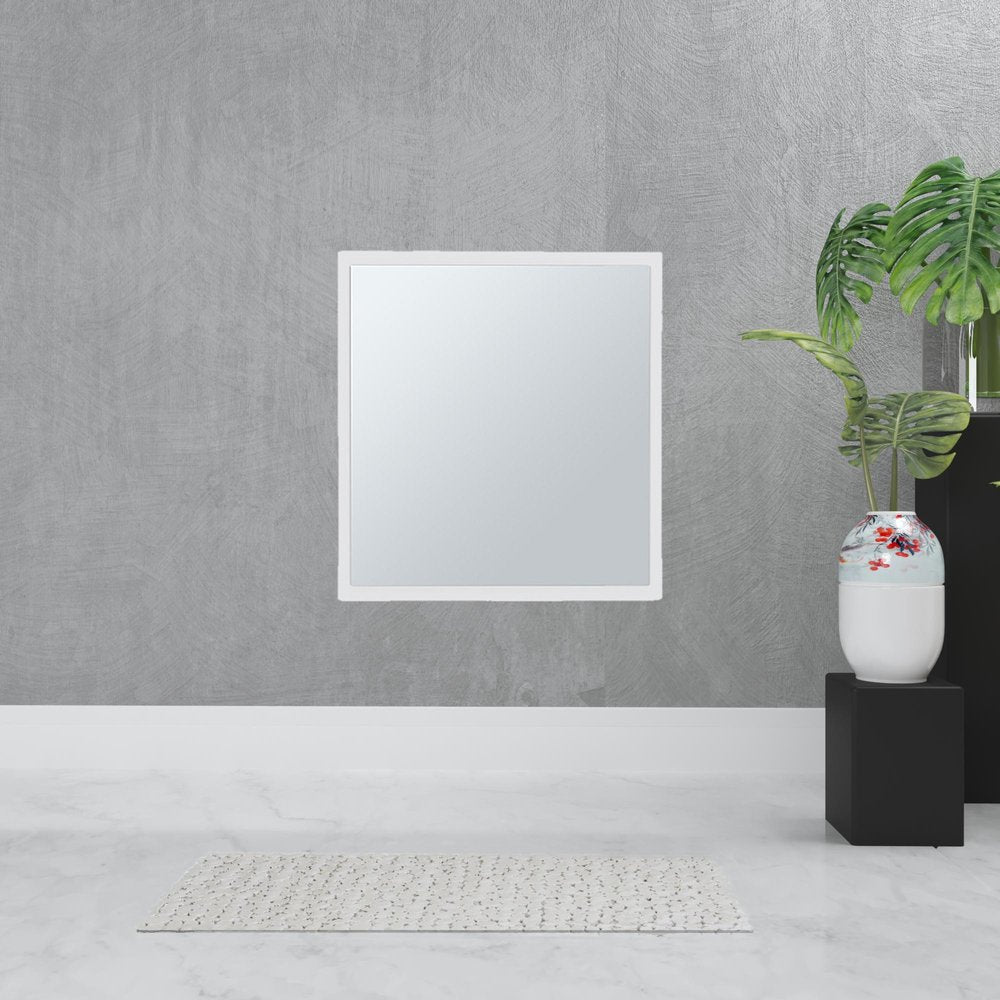 20" White Wood Floating Bathroom Vanity And Medicine Cabinet With Mirror